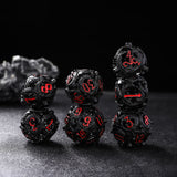 Rolldnddice  Metal Hollow Polyhedral D&D Dice Set  With Gifts Box Suitable For  Roll Playing Games