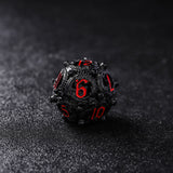 Rolldnddice  Metal Hollow Polyhedral D&D Dice Set  With Gifts Box Suitable For  Roll Playing Games