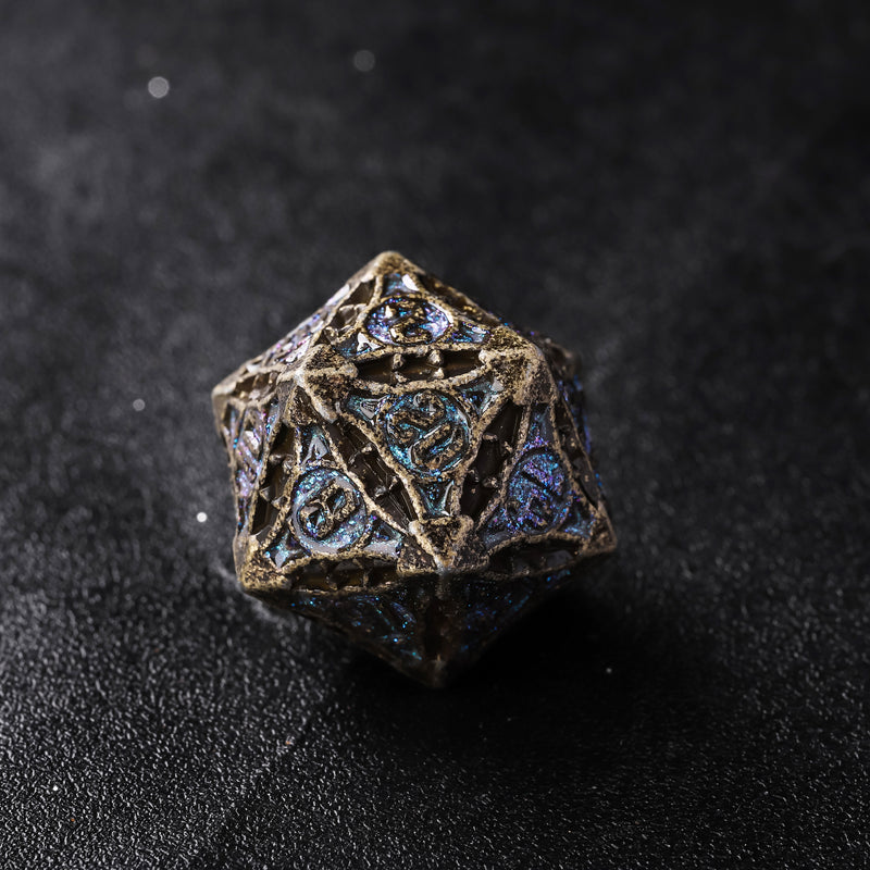 Rolldnddice Vintage DND  Metal   Dice Set With Gifts Box ,D&D Dice Suitable for RPG MTG  Table Games Dice