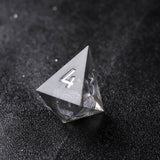 Rolldnddice Grey Resin Liquid Core D&D Dice Set With Gifts Box   Sharp Edge Polyhedral DND Dice For  Role Playing Games MTG Table Games D20 D6 D10 D12 D8