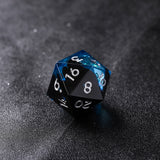 Rolldnddice  Resin  Galaxy  Liquid Core D&D Dice  Set  Sharp Edge Polyhedral Dice for DND RPG MTG Table Games