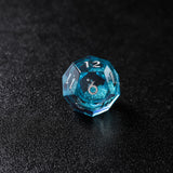 Rolldnddice Resin Blue Liquid Core D&D Dice  Set  Sharp Edge Polyhedral DND Dice For  Role Playing Games MTG Table Games D20 D6 D10 D12 D8