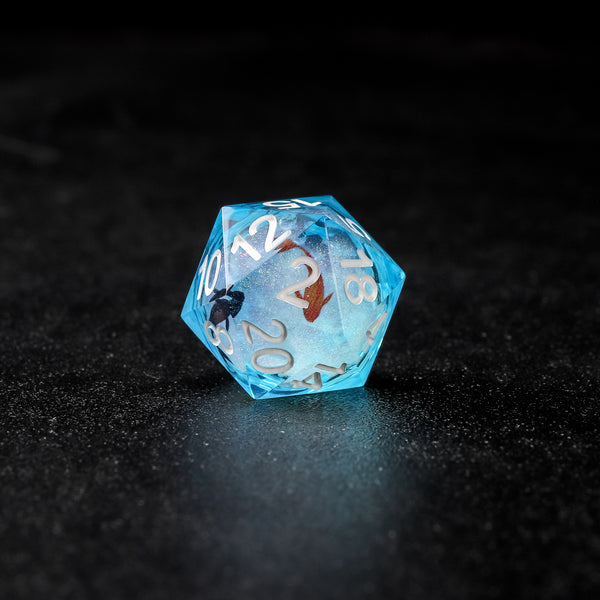 Rolldnddice Cool  Resin liquid Core Dnd Dice Set Sharp Edge Polyhedral d and d dice For Role Playing Games Table Games