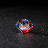 Rolldnddice Resin  liquid Core dnd dice  Sharp Edge Polyhedral DND Dice For  Role Playing Games MTG Table Games