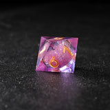 Rolldnddice Cool  Resin liquid Core D&D dice  Sharp Edge Polyhedral DND Dice For Pathfinder  Role Playing GamesTable Games