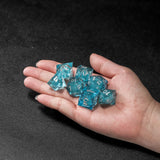 Rolldnddice Cool Blue Resin liquid Core Dnd Dice Set Sharp Edge Polyhedral Dnd Dice Near Me For Role Playing Games Table Games