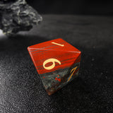 Bat Nature Bloodstone Gemstone D&D Dice