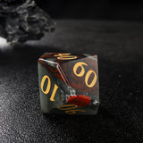 Bat Nature Bloodstone Gemstone D&D Dice