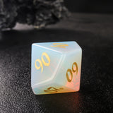 Dragon Opal Carved Gemstone D&D  Dice Set