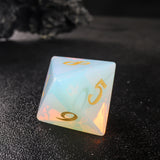 Dragon Opal Carved Gemstone D&D  Dice Set