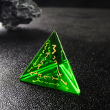 Glven Zircon Green Glass Emerald D&D Dice Set Boyfriend Birthday Gift Elvish Dice