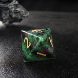F*UCK YEET Red Green Stone D*D RPG Dice Set Personalized Polyhedral Dice