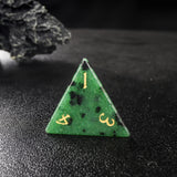 F*UCK YEET Red Green Stone D*D RPG Dice Set Personalized Polyhedral Dice