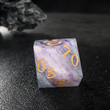 Fluorite Nature Gemstone D&D Dice 7pcs Full Set