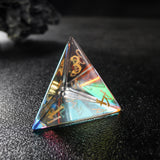 Moon Star Prism Transparent Glass D&D Dice Set